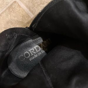 Suede leather black boots